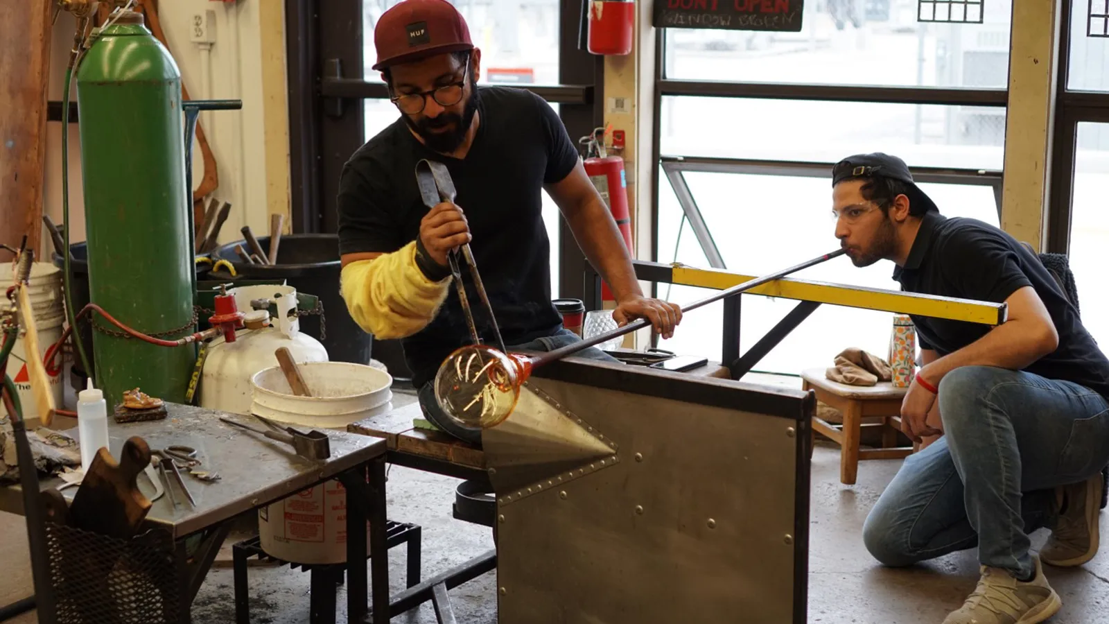 Glass blowing