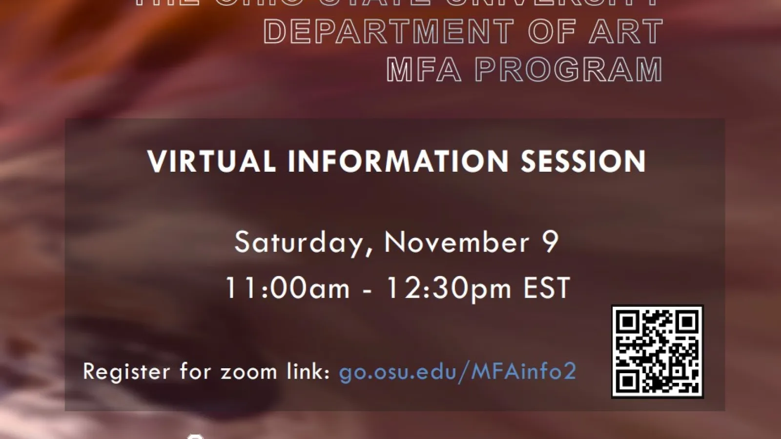 November MFA Program Virtual Info Session