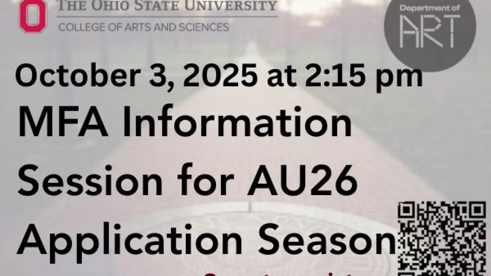 flyer for info session oct 23