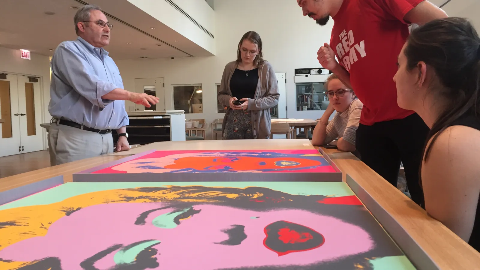 Visiting SAIC Print Vault with Mark Pascale
