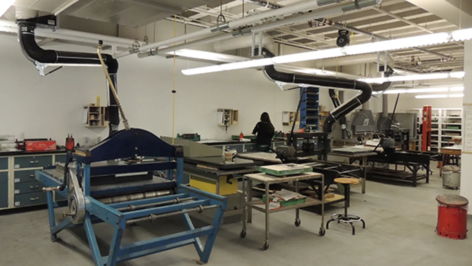 Presses in Printmaking Lab