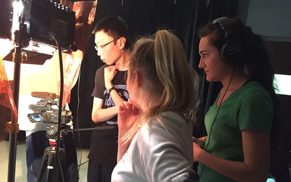 Students in the Moving-Image Production program