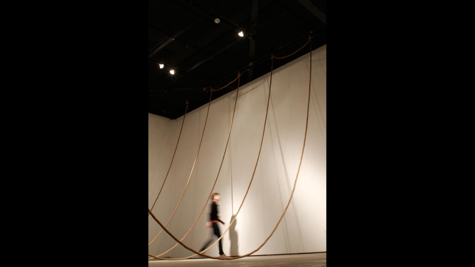 "Clean Space" Classroom Experimental Gallery, Sculpture Program graduate critique, Leah Frankel
